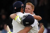 Cook congratulates Stokes on century