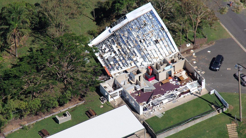 Damage from Tropical Cyclone Marcia
