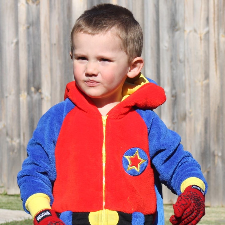 William Tyrrell in a dress-up outfit
