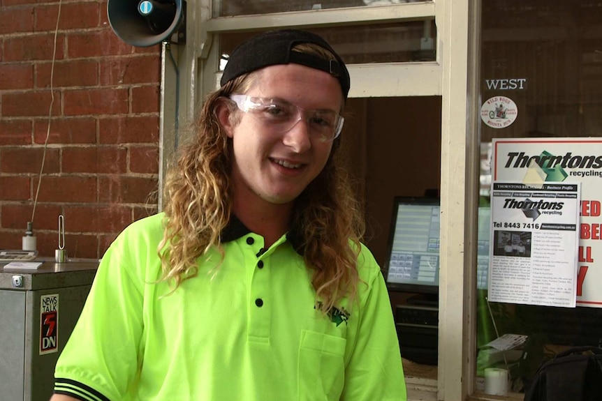 Joe has worked at Thorntons recycling in Adelaide for seven years.
