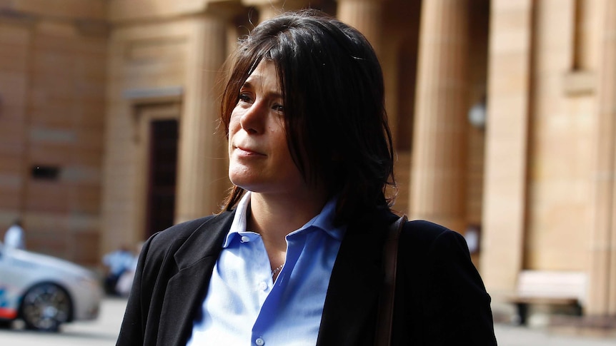 Katherine Abdallah leaves Darlinghurst Court on February 4, 2015