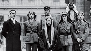 Faisal I with Lawrence of Arabia