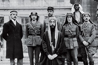 Faisal I with Lawrence of Arabia