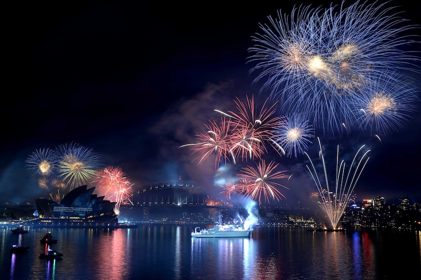 Fleet Review fireworks