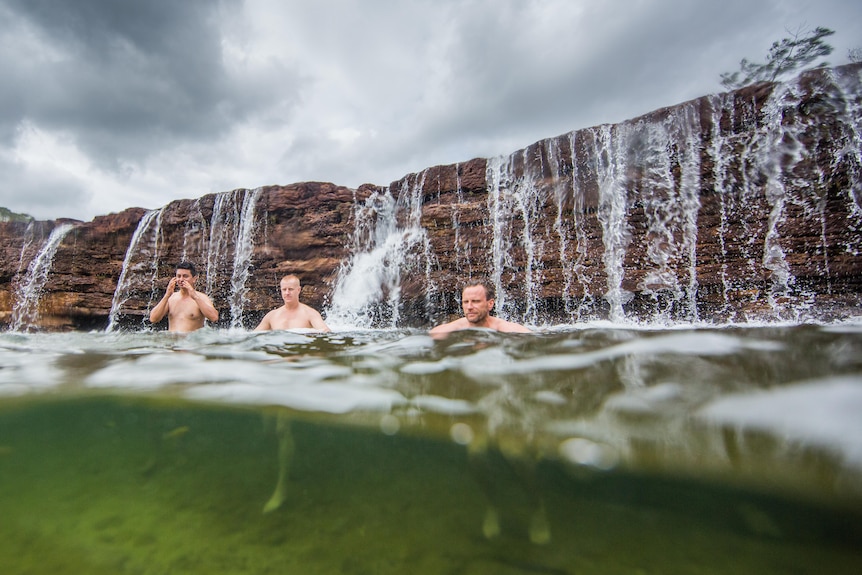 Men in the water