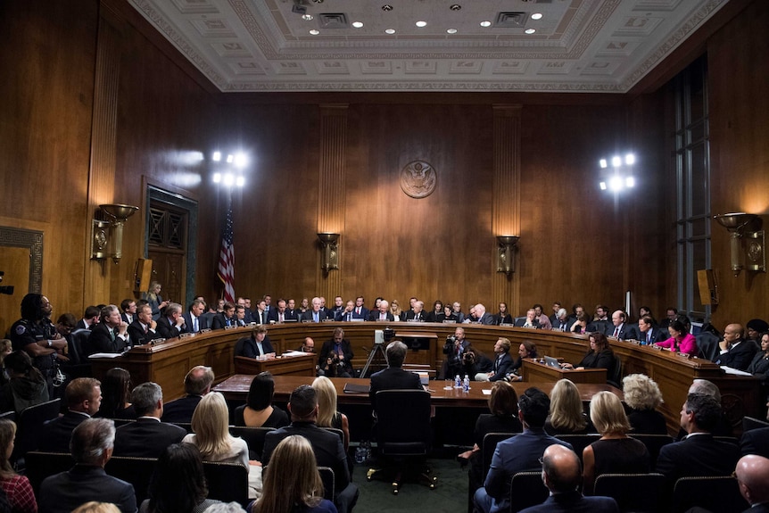 Judge Brett Kavanaugh testifies during the Senate Judiciary Committee hearing on his nomination