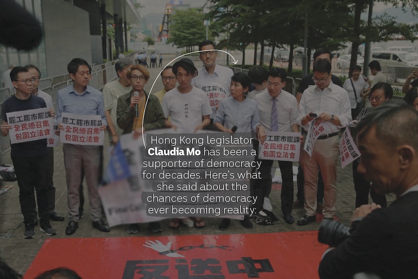 Hong Kong legislator Claudia Mo has been pushing for democracy for decades.