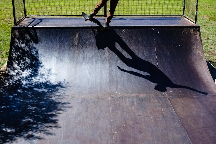 Skateboarder at Federal Park