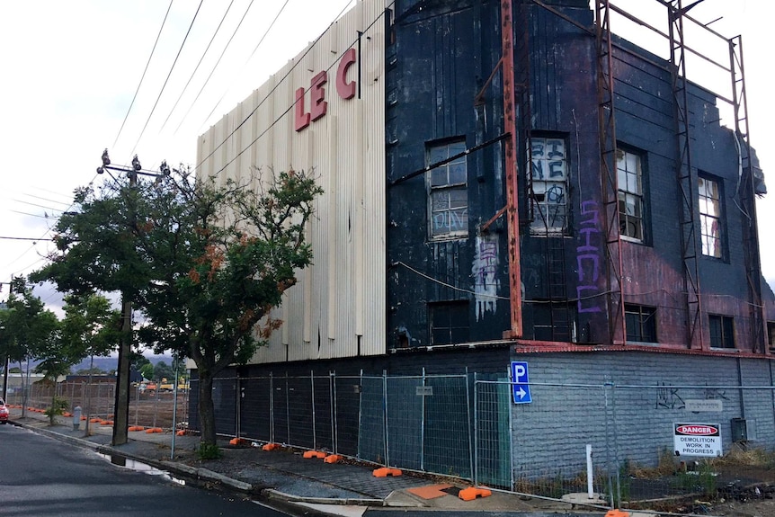 An old partially demolished building