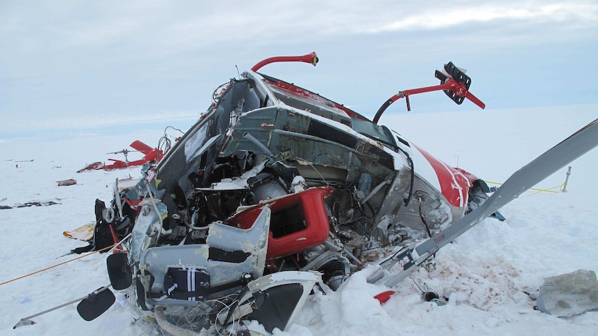Antarctic helicopter crash