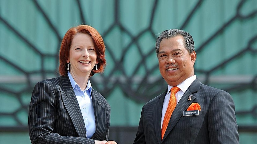 Ms Gillard held talks with Malaysia's deputy leader Muhyiddin Yassin.