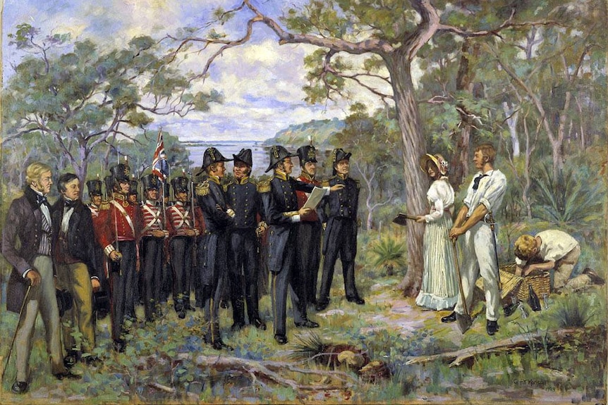 George Pitt Morison's painting The Foundation of Perth.