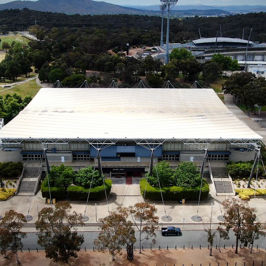 Bird's eye view of the Australian Institute of Sport's Arena