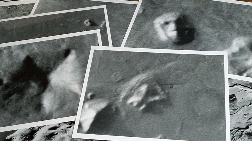 The so-callled Faces on Mars taken in 1976