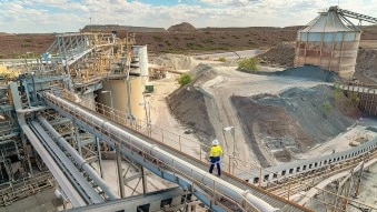La mina de oro Newmont en Australia Central.