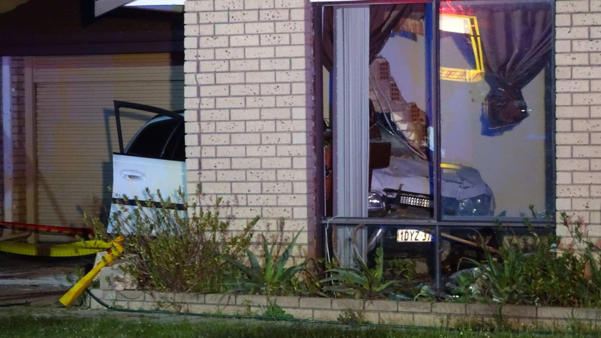 Mirrabooka mother, baby in narrow escape as car slams into house ABC News
