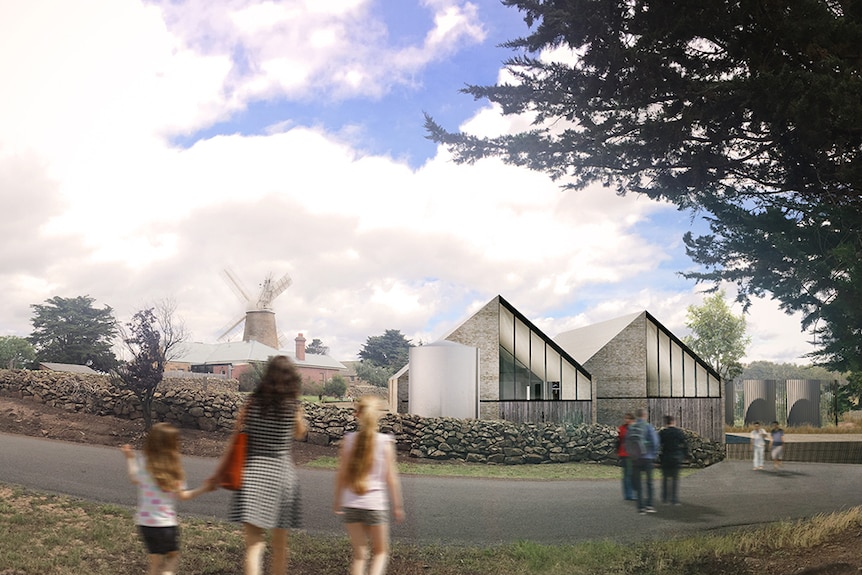 Architect's impression of Oatlands distillery