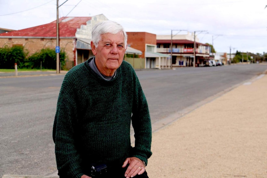 Perth resident John Dawson in Snowtown.