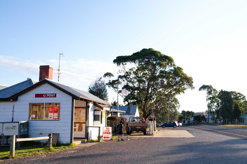 Main street of the tiny community of Quaama which was impacted by bushfires.