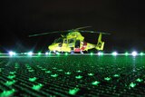 Rescue Helicopter at Gold Coast University Hospital helipad.JPG