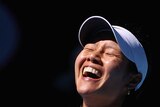 Historic win... Li is the first player from China to reach the final of the Australian Open