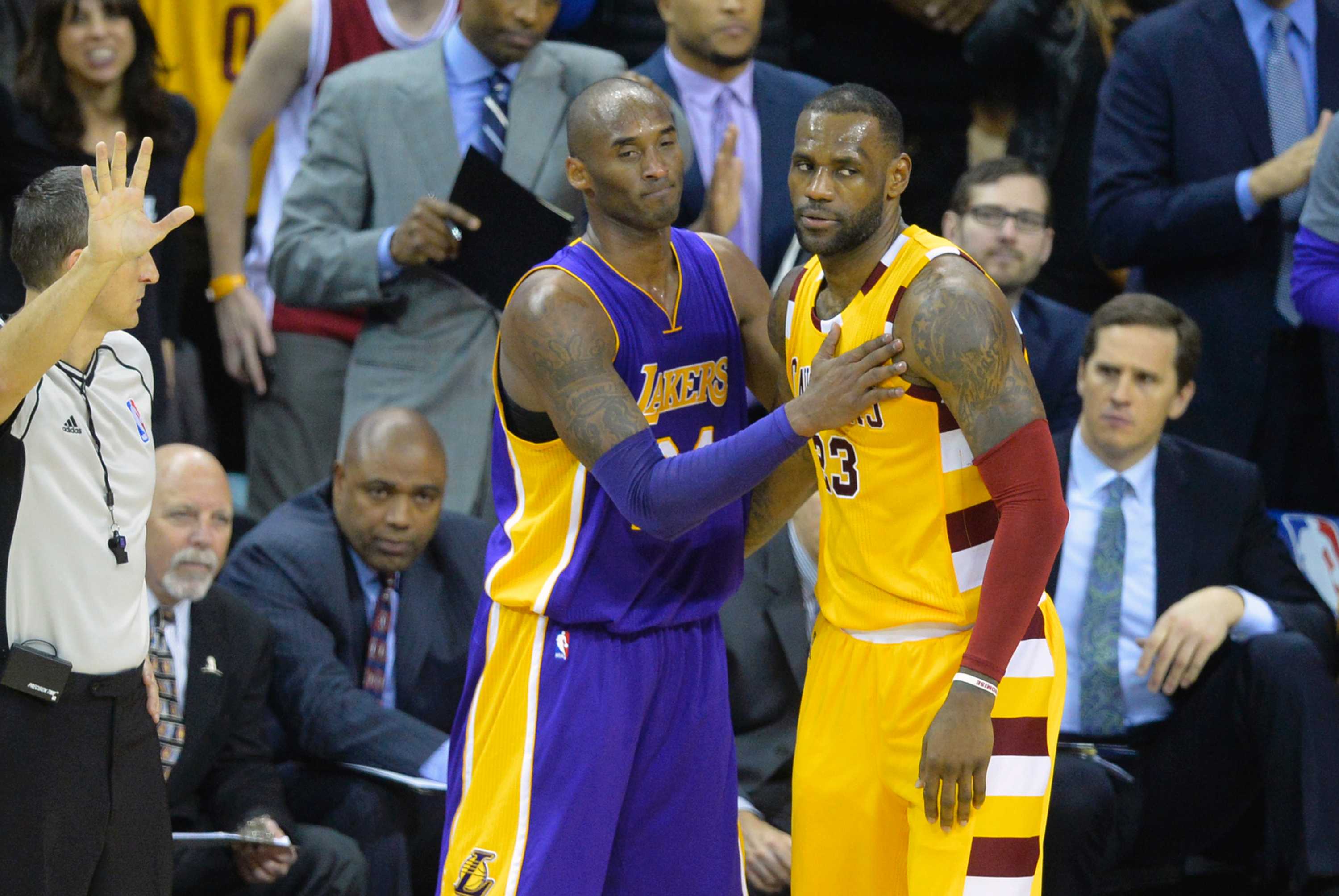 kobe bryant and lebron james lakers