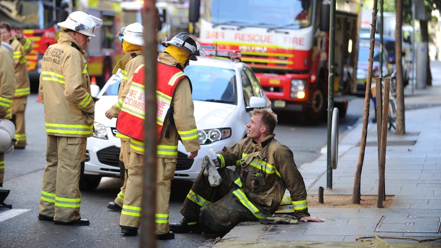 Sydney CBD blaze