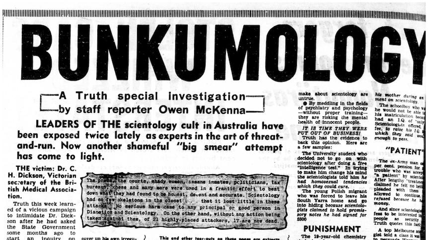 Truth's reporting helped put the issue of Scientology abuses on the public agenda.