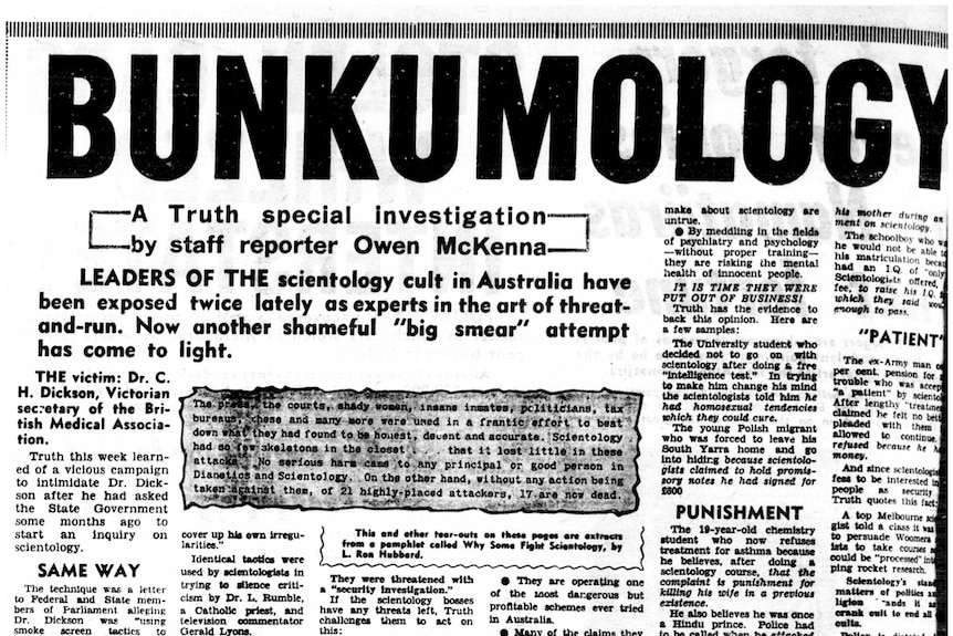 Truth's reporting helped put the issue of Scientology abuses on the public agenda.