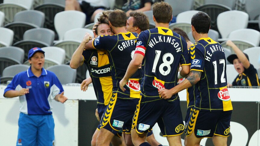 No pressure ... the Mariners are enjoying their stint at the top of the A-League