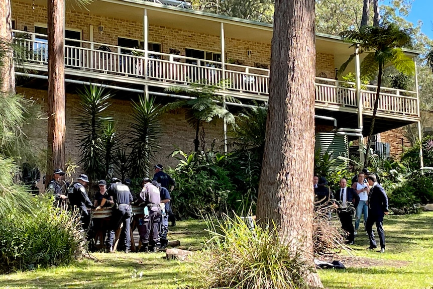 Police at William Tyrrell house