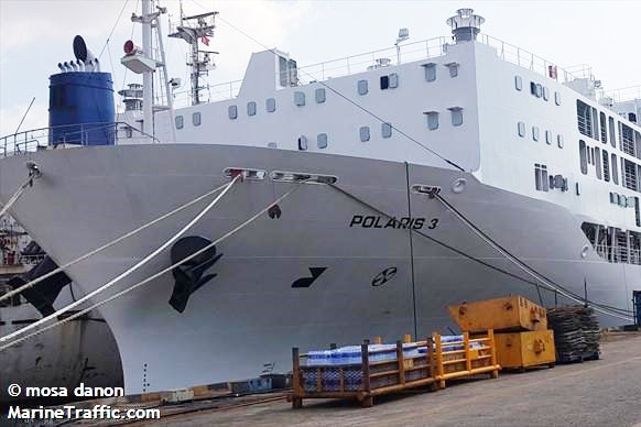 Docked livestock carrier ship Polaris 3.