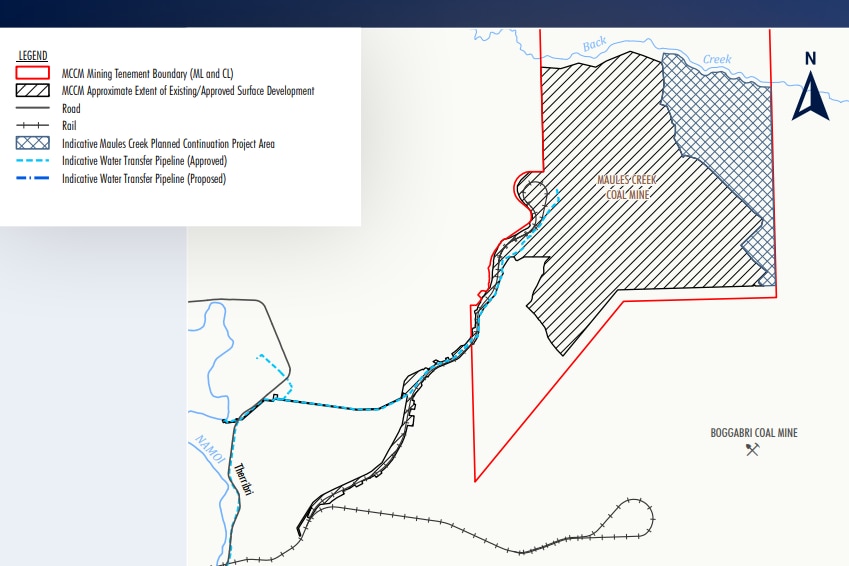 A visual demonstration of Whitehaven's Maules Creek mine proposal. 