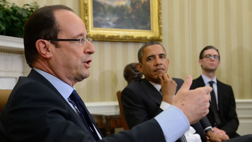 Francois Hollande and Barack Obama