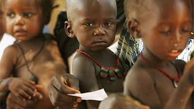 Malnourished children in Niger during the 2005 famine. (File photo)