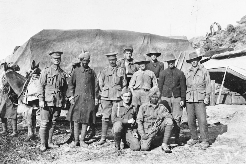 Australian and Indian troops together at Gallipoli