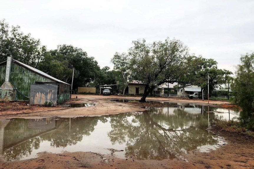 Flooding on a rural property