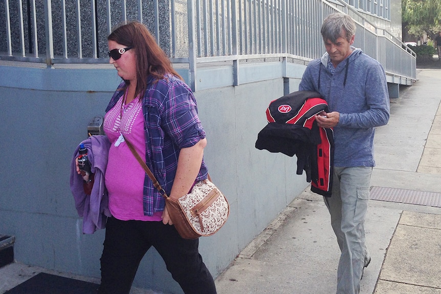 Jessica Dalton and Duncan Dalton outside Launceston court.