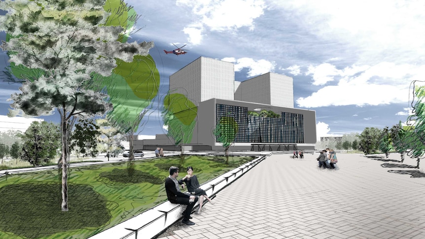 An artist's impression of the redevelopment of the Nepean Hospital.