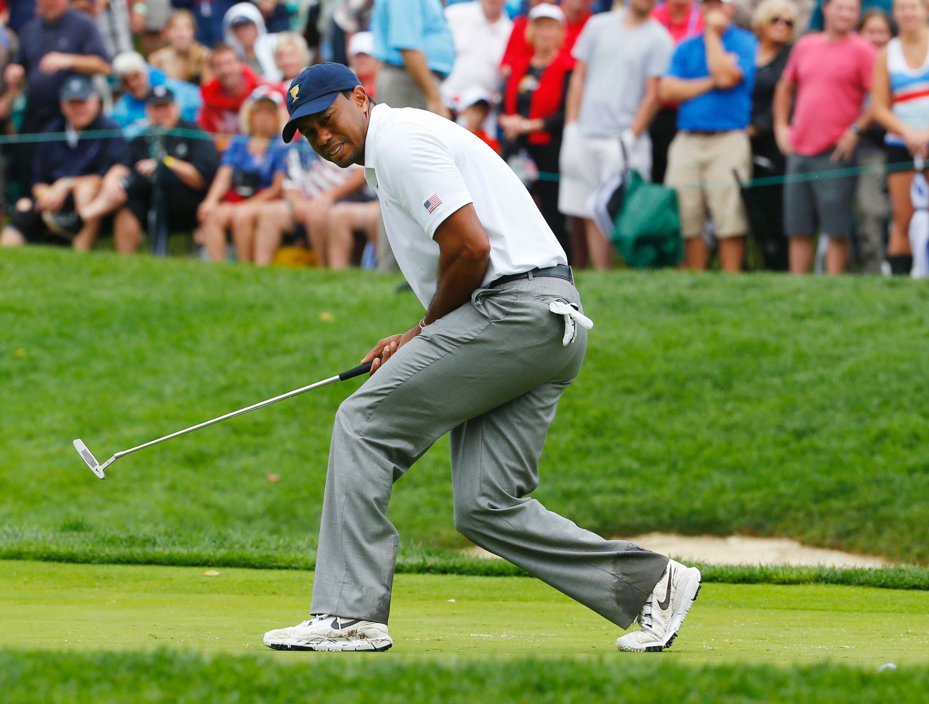 President Cup Sees Tiger Woods Take On Rare Playing Captain Role For The Us At Royal Melbourne Abc News