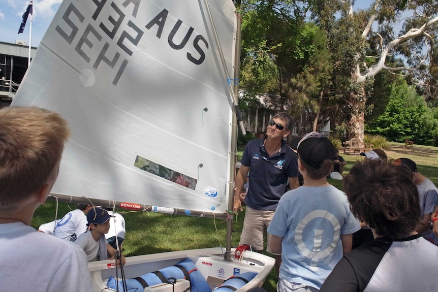 Although slow, the Optimist is considered an excellent boat to learn basic sailing skills.