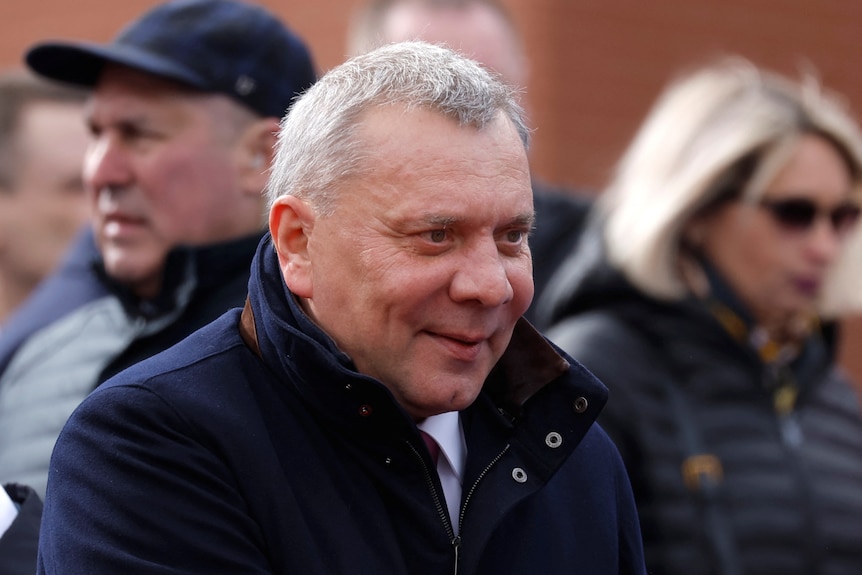 Russia's Deputy Prime Minister Yuri Borisov attends a military parade