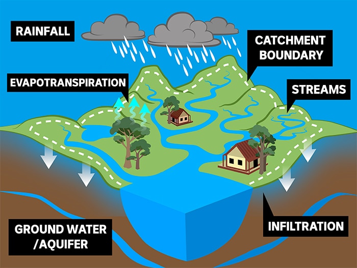 water catchment illustration