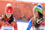 Dominique Gisin and Tina Maze dead heat for downhill gold
