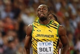 Usain Bolt wins the 100m final at the athletics world championships