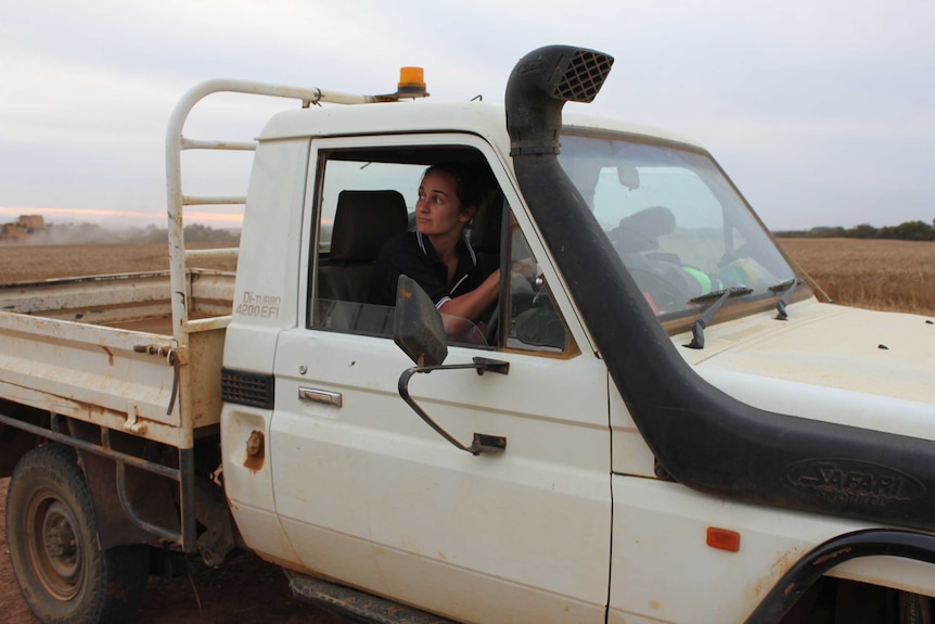 Elsa driving ute