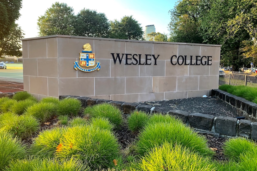A sing that says Wesley College.