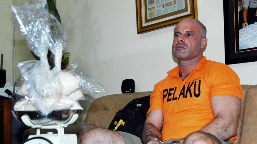 Michael Sacatides was allegedly caught trying to smuggle the drugs into Bali.