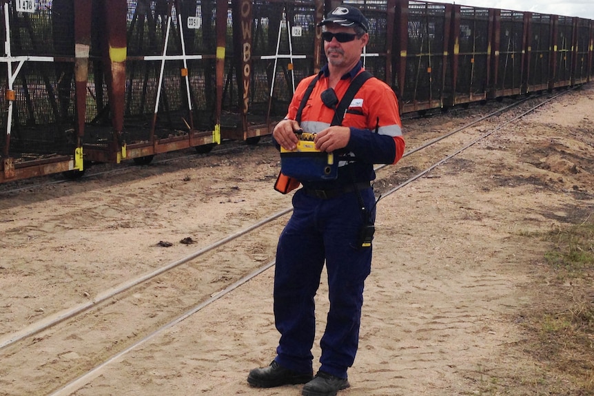 Cane-train driver uses remote control technology