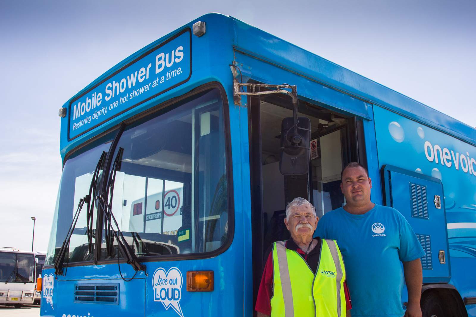 Homeless mobile shower bus appeals for funds to get back on the road